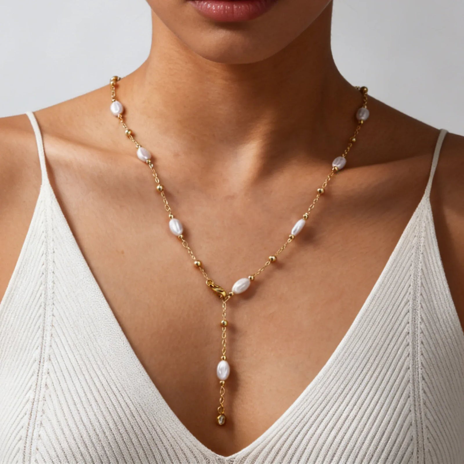 Sautoir Perle Ajustable