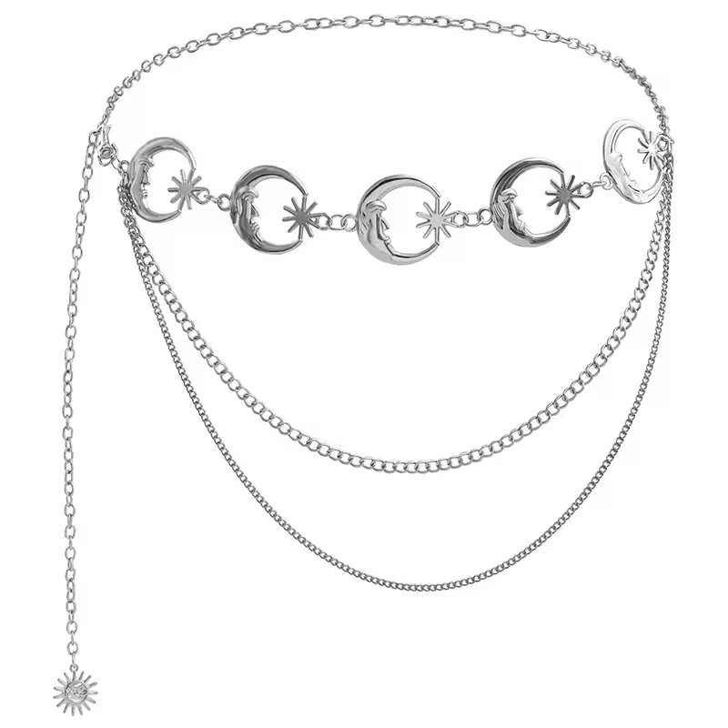 Triple Collier de Ventre Lune