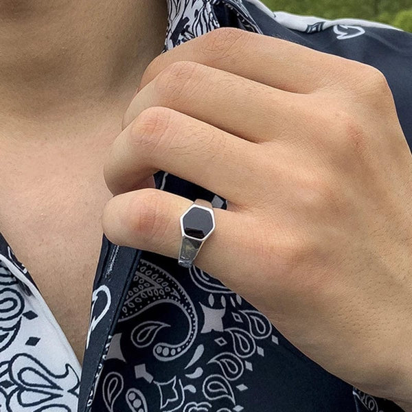 Bague ajustable homme Chaine Bijoux