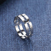 Bague argent homme rasoir