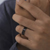 Bague argent homme rasoir