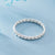 Bague chaine or blanc