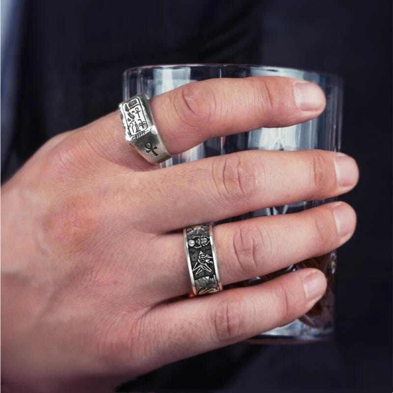 Bague égyptienne homme