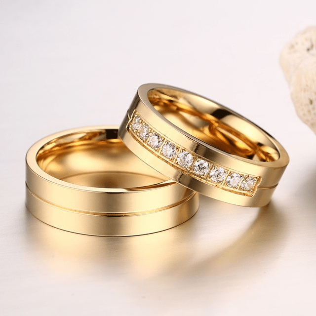 Bague fiancaille couple