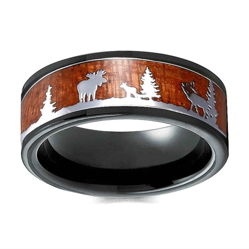Bague homme bois