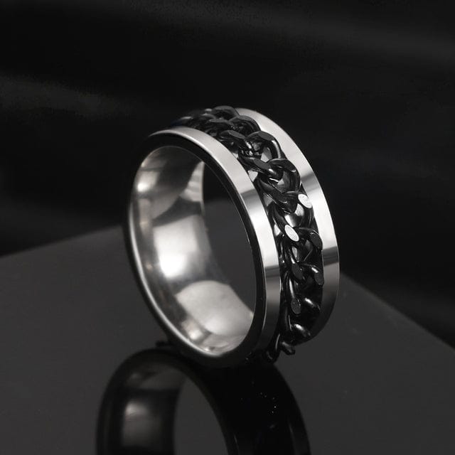 Bague homme chaine