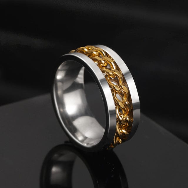 Bague homme chaine
