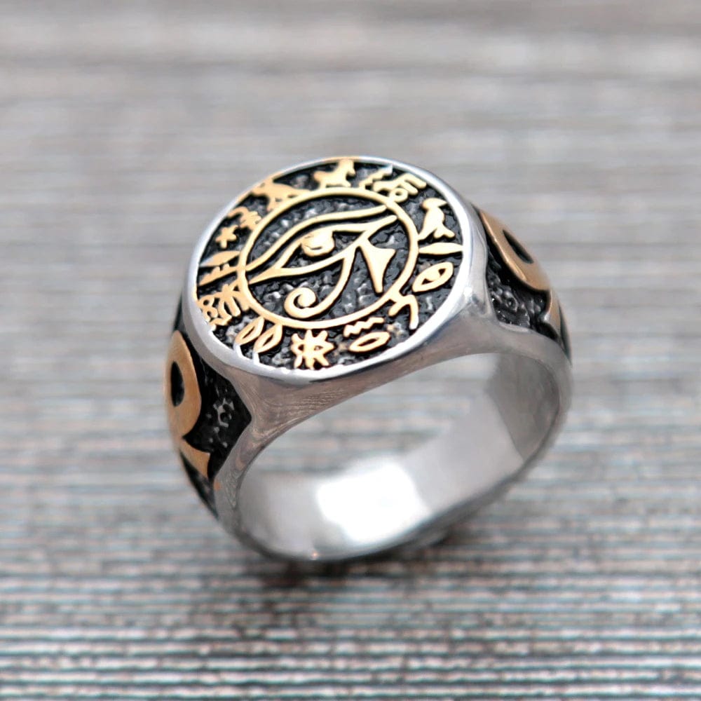 Bague homme oeil d'horus
