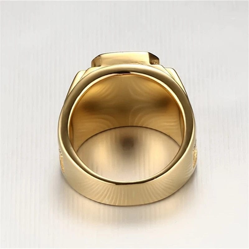 Bague homme or noir