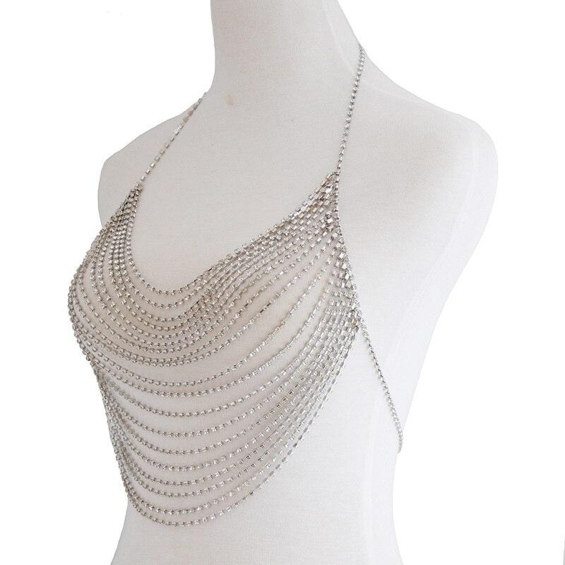 Chaîne Pour Jeux De Rôle Chaîne De Poitrine Réglable Pour Homme - Accessoire Punk, Clubwear, Costume - Argenté - Tour De Poitrine 100-112 Cm Chaîne Pour Jeux De Rôle Chaîne De Poitrine Réglable Pour Homme - Accessoire Punk, Clubwear, Costume - Argenté - Tour De Poitrine 100-112 Cm