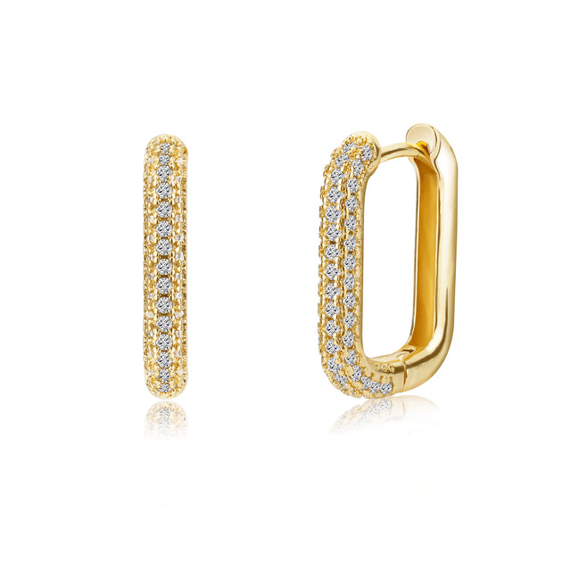 Boucle d'oreille carré