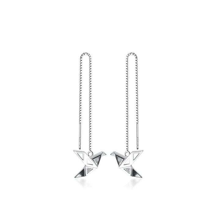 Boucle d'Oreille Chaine Origami