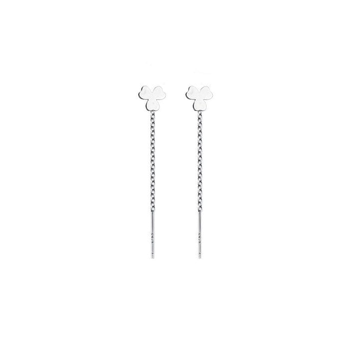 Boucle d'Oreille Chaine Trèfle