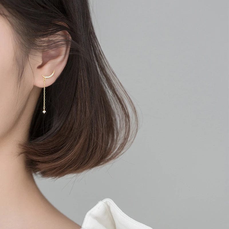 Boucle d'Oreille Chainette Or