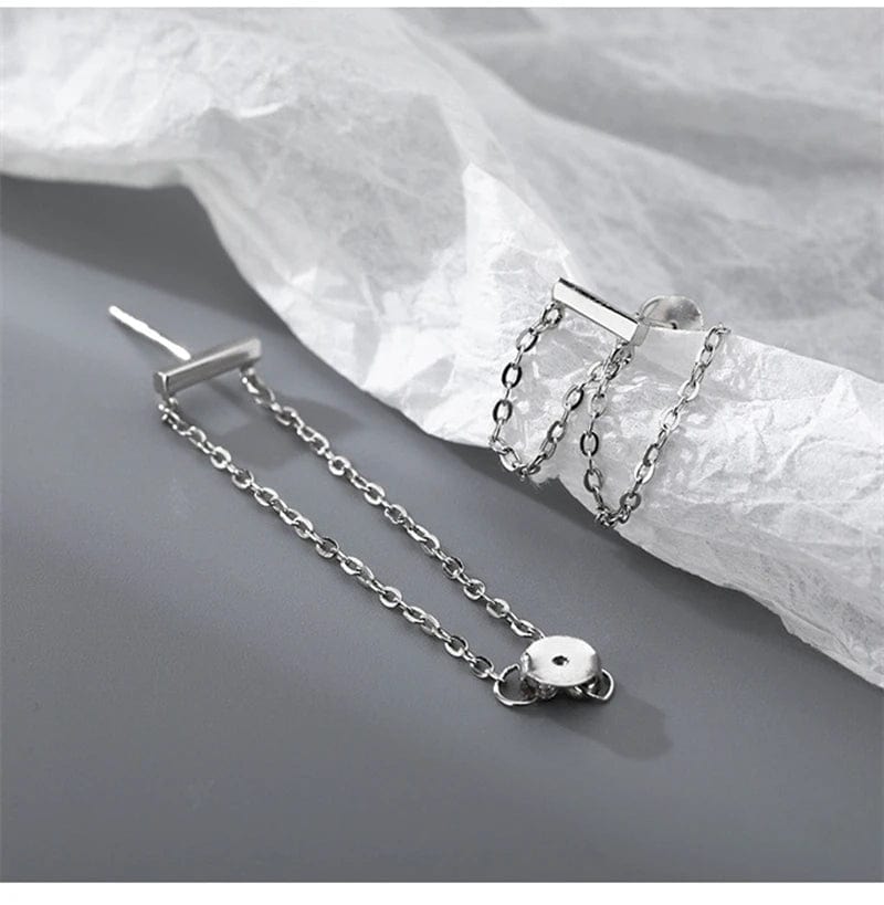 Boucle d&#39;oreille femme argent pendante