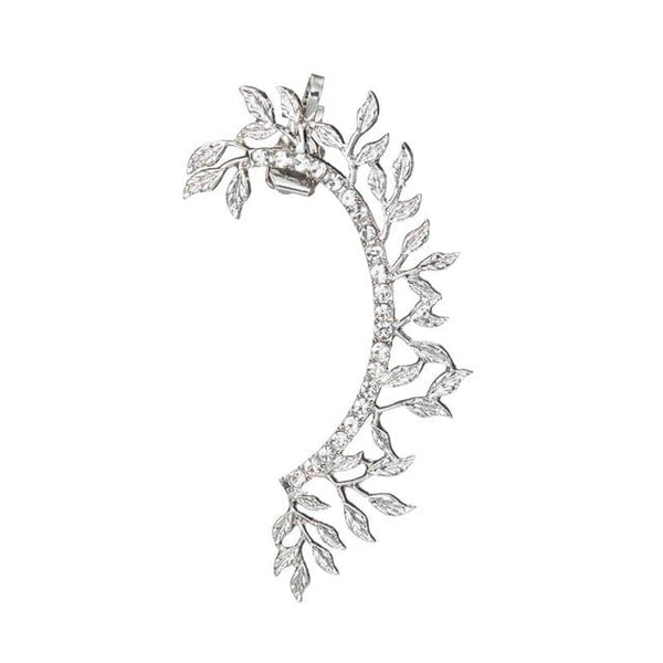 Boucles d'oreilles argent émaillé feuillage vert Boucles d'oreilles argent émaillé feuillage vert