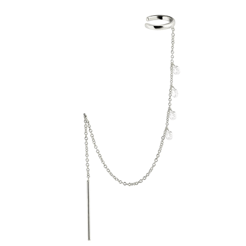 Boucle d&#39;oreille grimpante strass