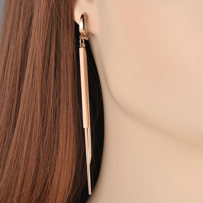 Boucle d'Oreille Rose