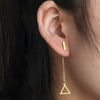 Boucle d&#39;oreille triangle pendante