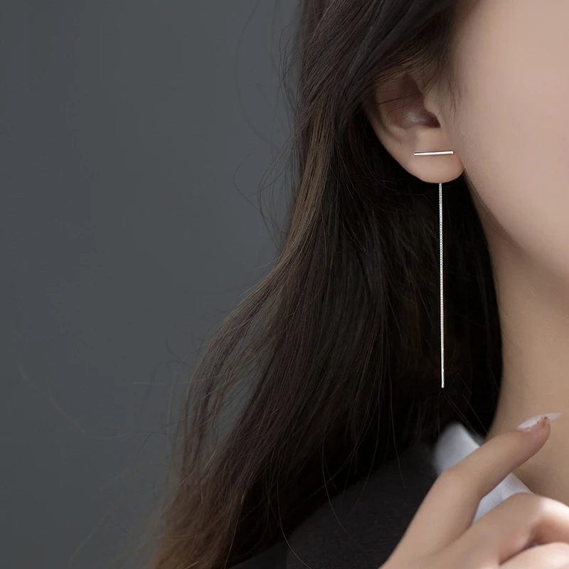 Boucles d'Oreilles Chaines Pendantes