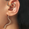 Boucles d&#39;oreilles serpent ondulant autour