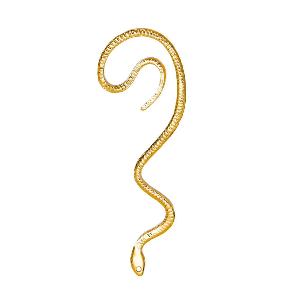 Boucles d'oreilles serpent ondulant autour