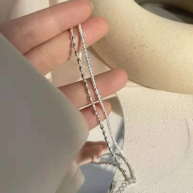 Bracelet argent double chaine
