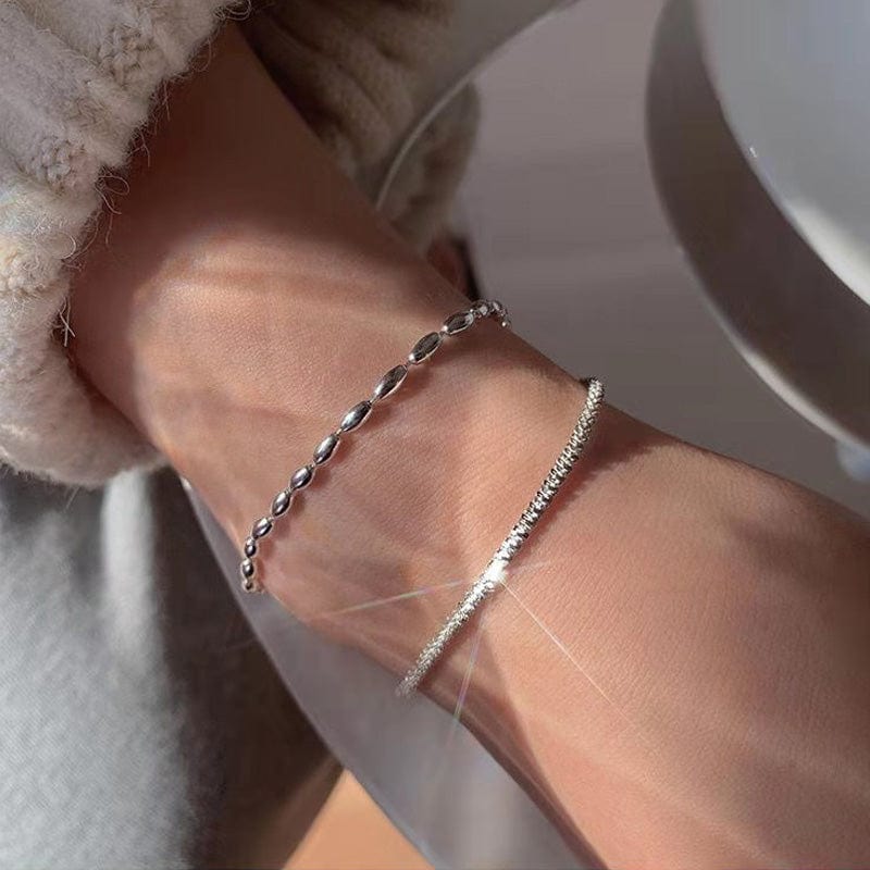 Bracelet argent double chaine