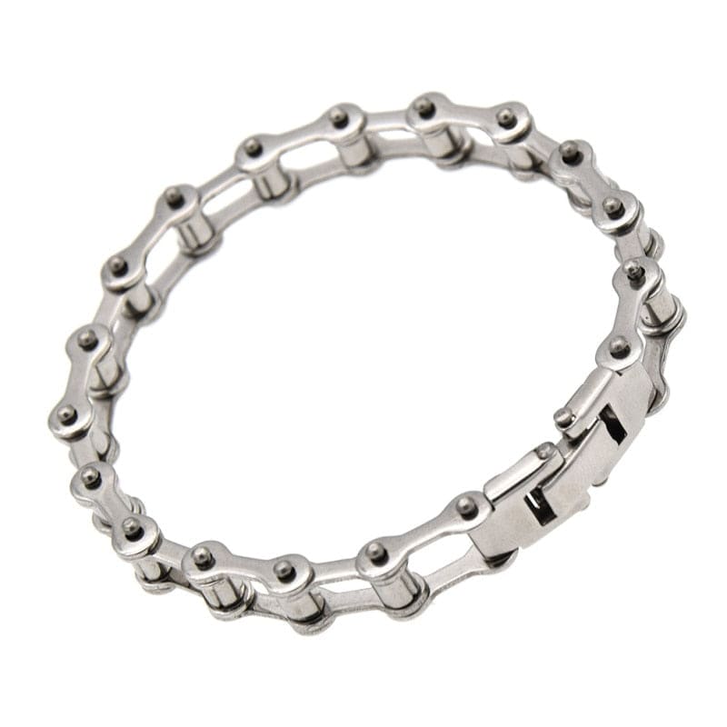 Bracelet chaine de vélo acier vieilli