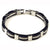 Bracelet Chaîne Homme Métal Noir en Acier