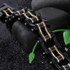 Bracelet Chaine Moto Noir et Or