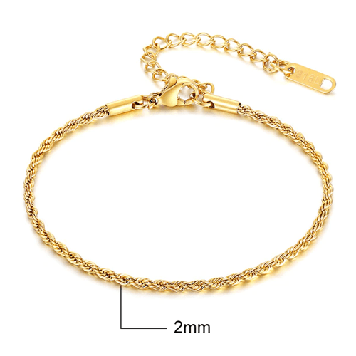 Bracelet chaine tressée