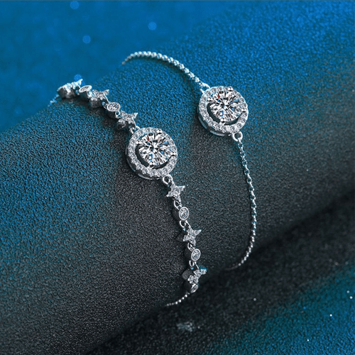 Bracelet serpent par orné de deux véritables diamants noirs Bracelet serpent par orné de deux véritables diamants noirs