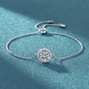 Bracelet femme argent fin diamant