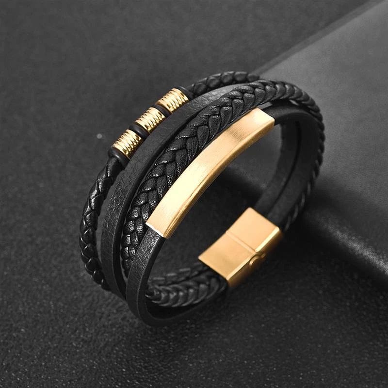 Bracelet triple gourmette homme