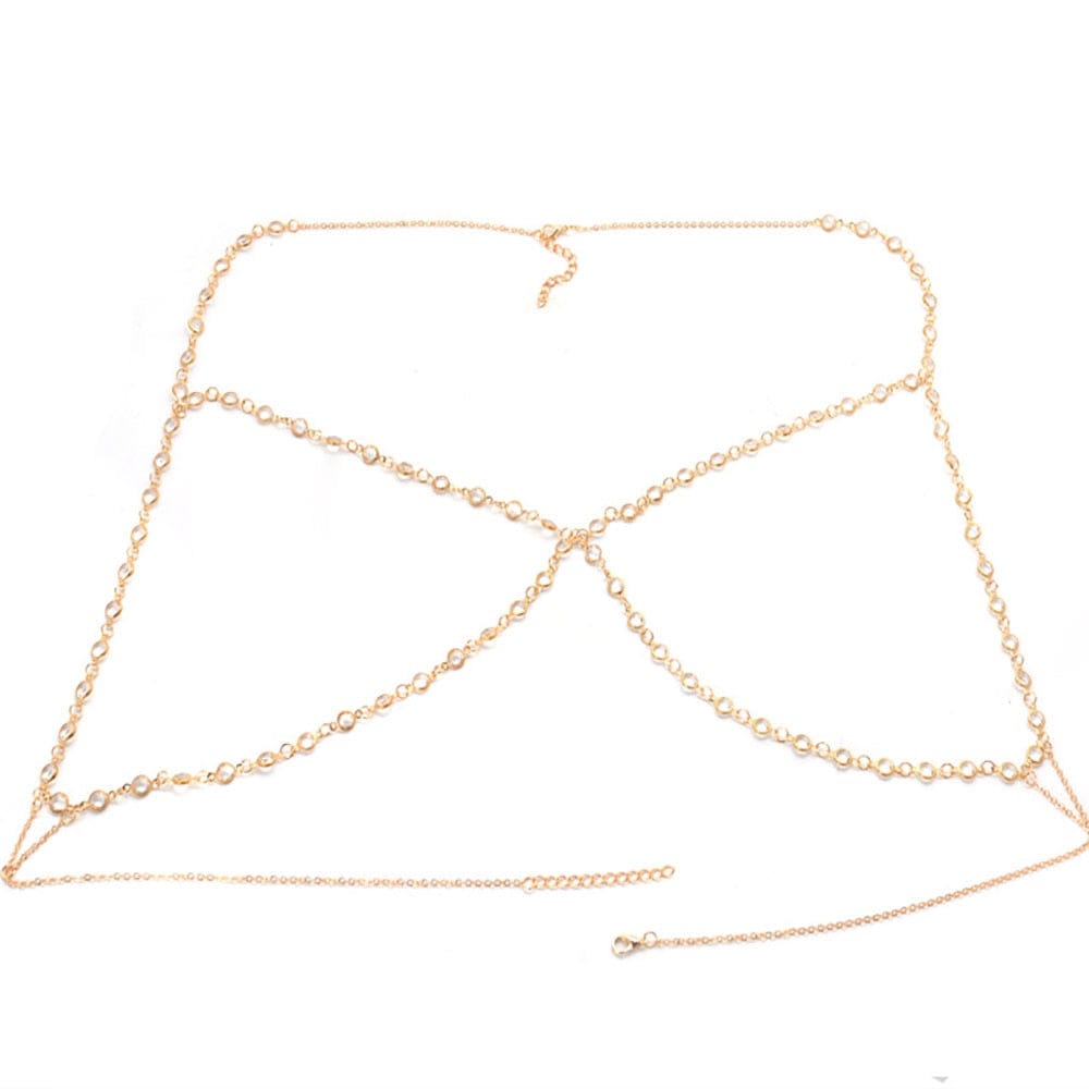 Bralette en chaine et strass - Elo