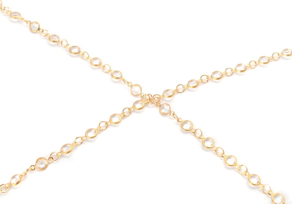 Bralette en chaine et strass - Elo