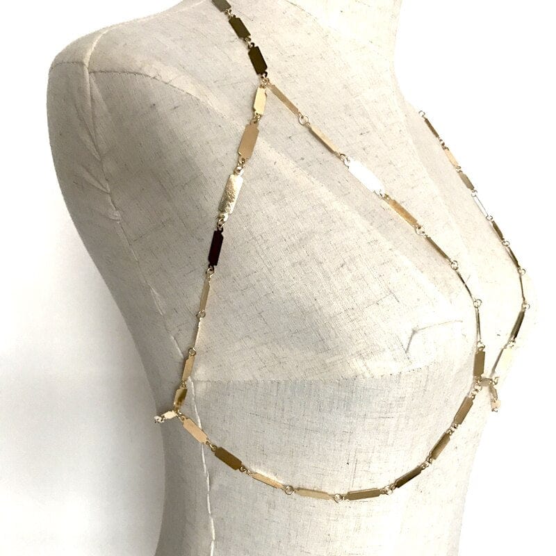 Bralette en Chaine or