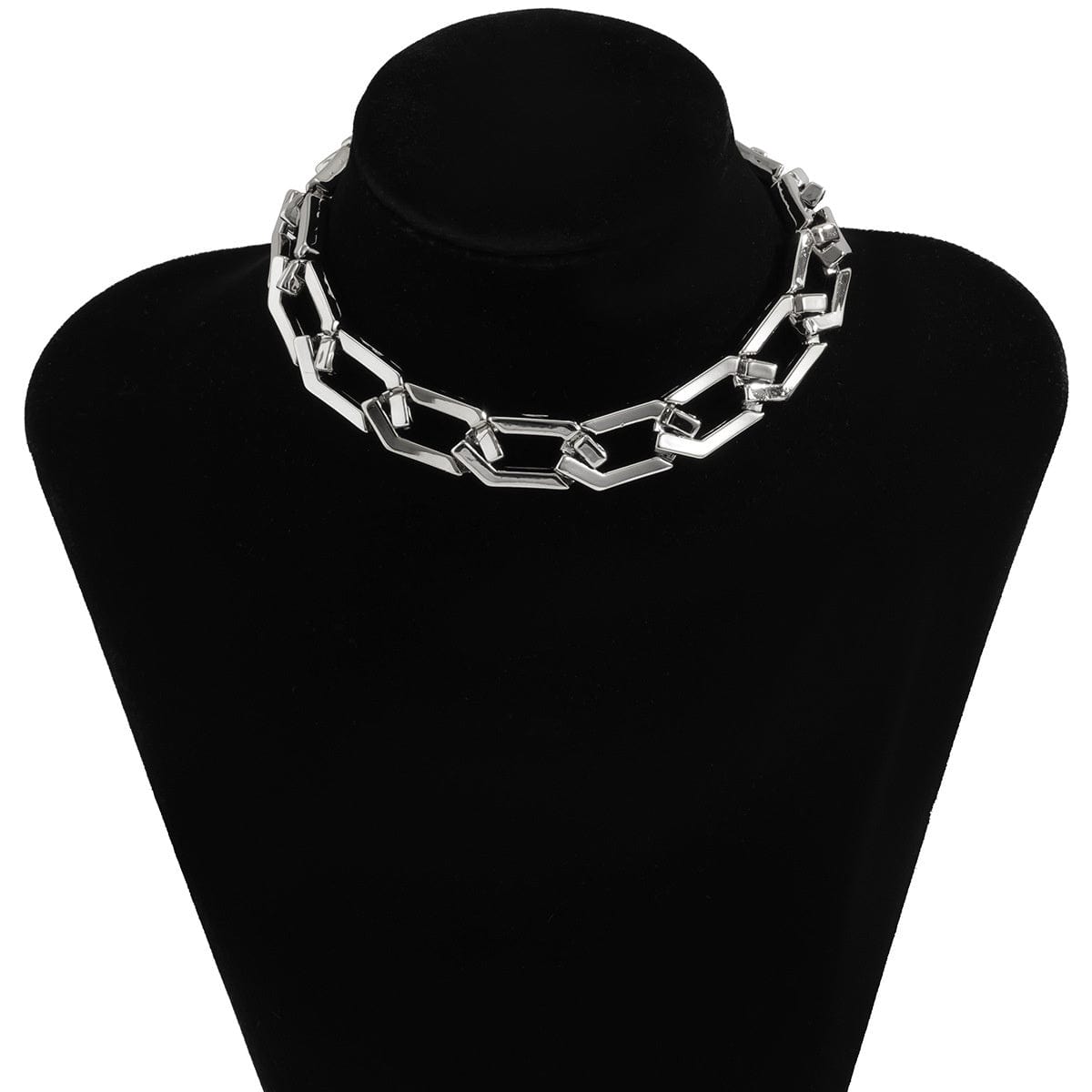 Chaine choker argent