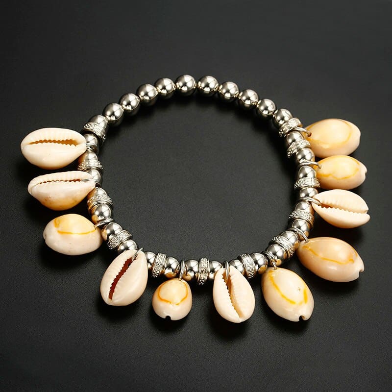 Chaine de cheville avec coquillage