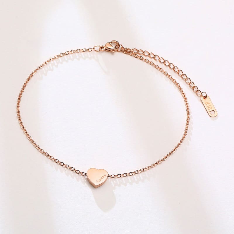 Chaine de cheville en or rose