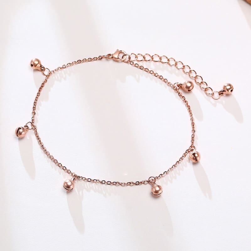 Chaine de cheville en or rose