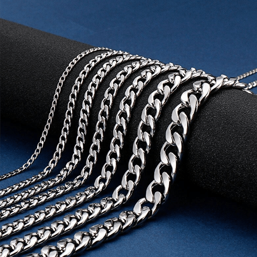 Coller Chaîne 4mm Argent Pour Hommes ou Femmes - Boutque Wear RENN Coller Chaîne 4mm Argent Pour Hommes ou Femmes - Boutque Wear RENN