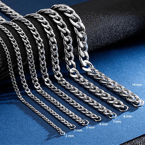 Collier et Bracelet en acier inoxydable pour hommes et femmes Collier et Bracelet en acier inoxydable pour hommes et femmes