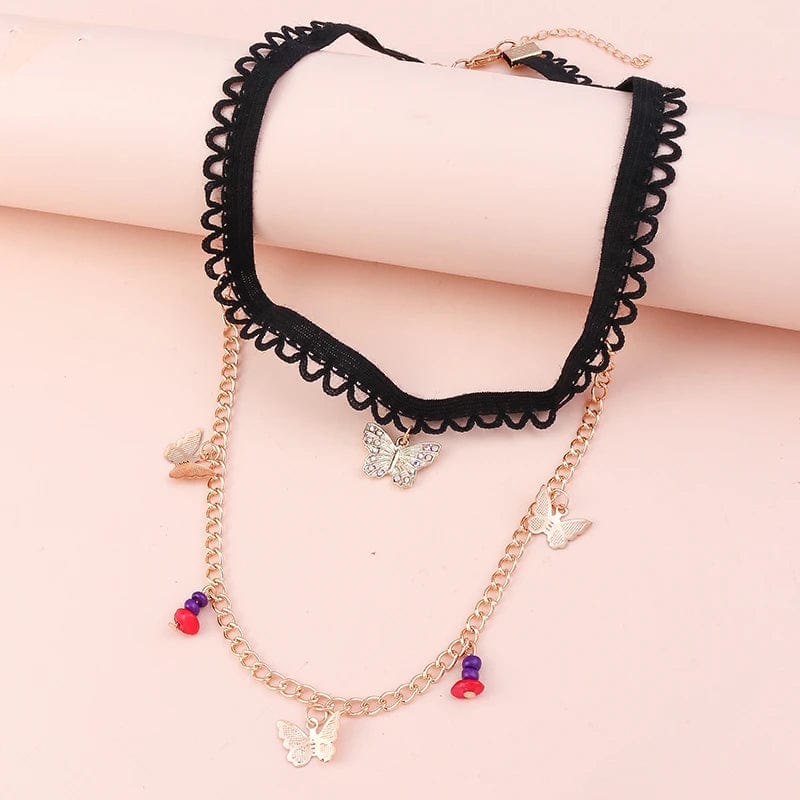 Collier de cuisse papillons