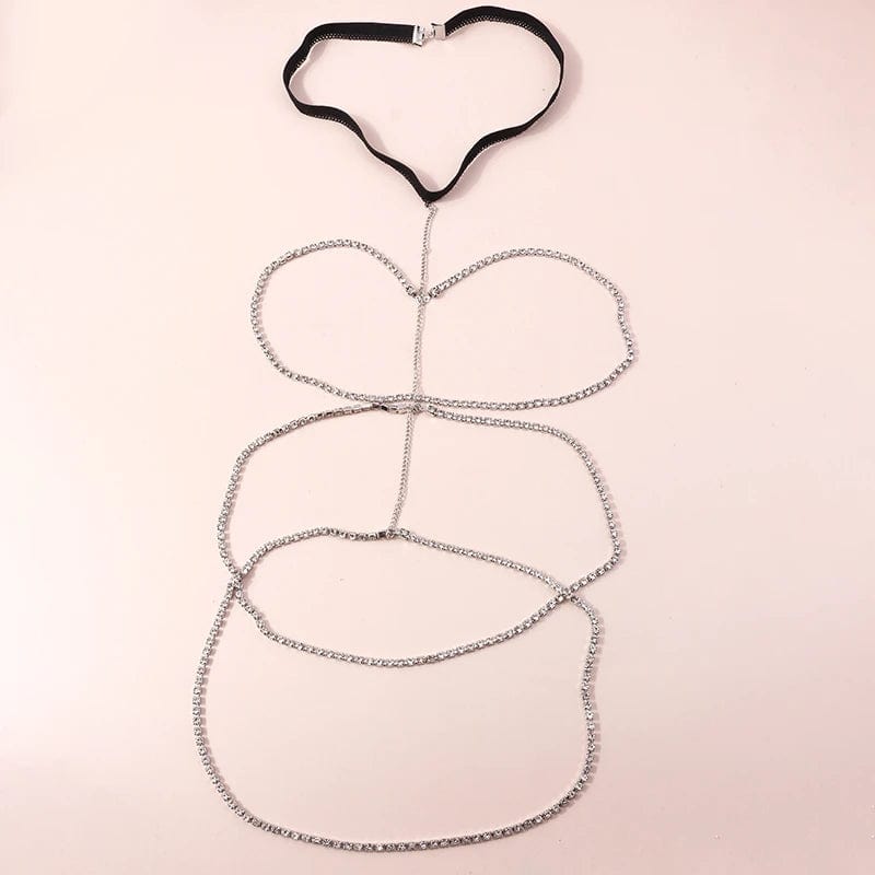 Collier de cuisse strass