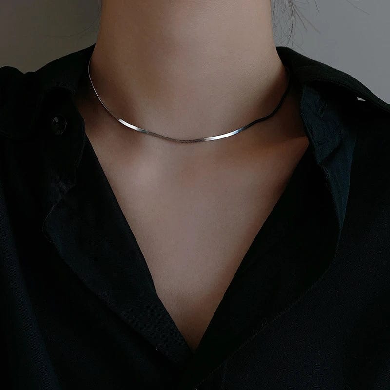 Collier ras de cou argent