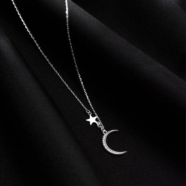 Collier ras de cou demi lune Chaîne Bijoux