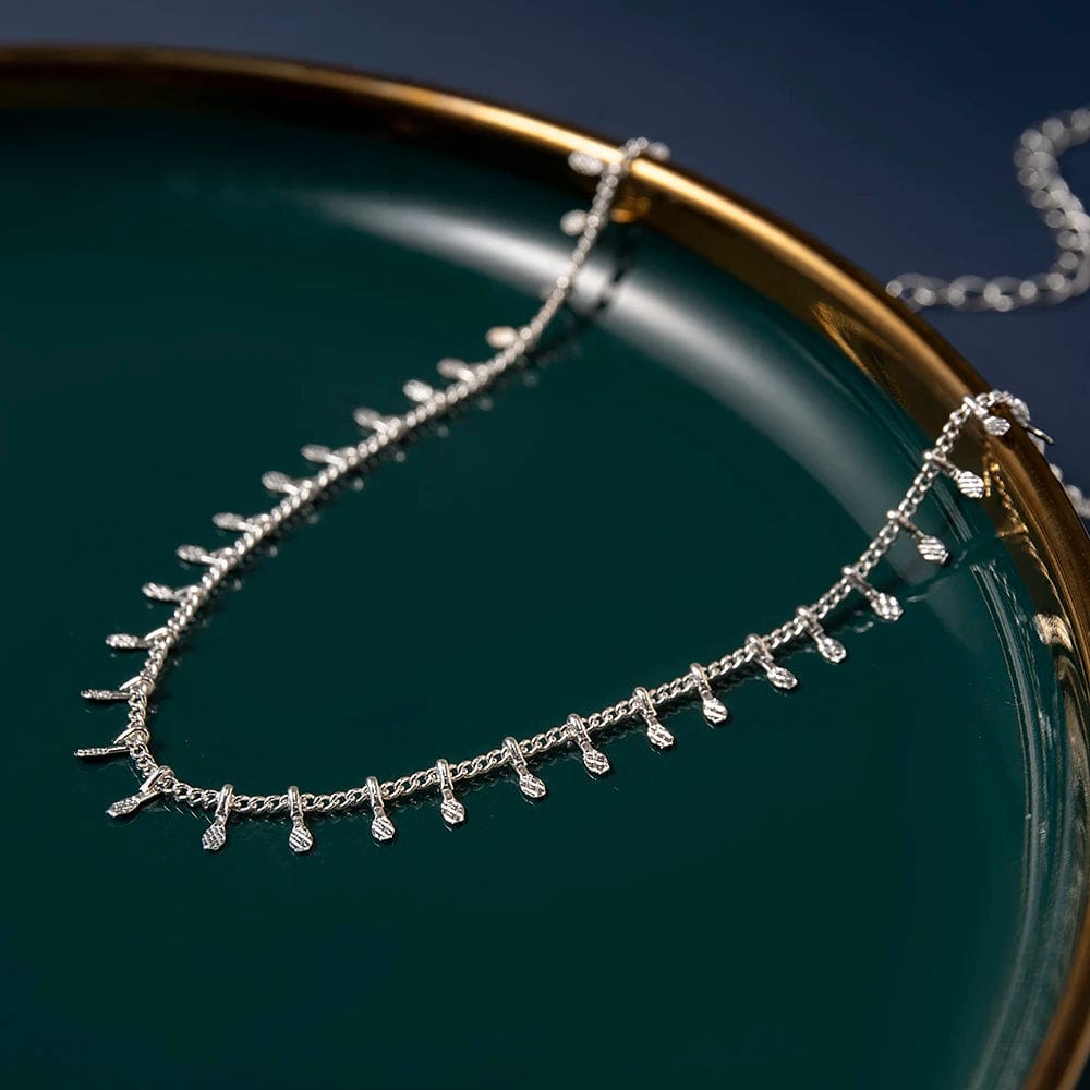 Collier ras de cou pampille