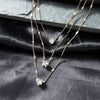 Collier triple chaine or